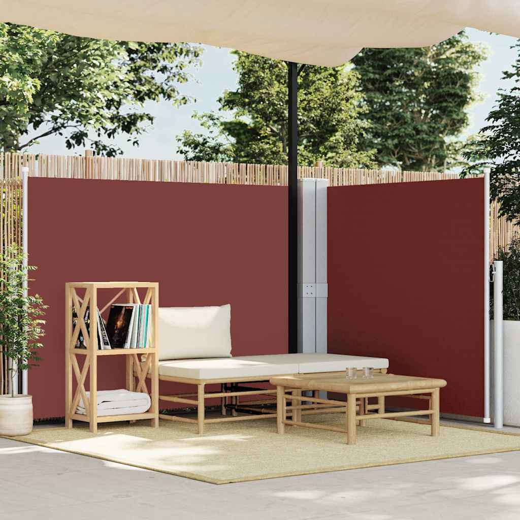 vidaXL Windscherm uittrekbaar 160x600 cm bruin