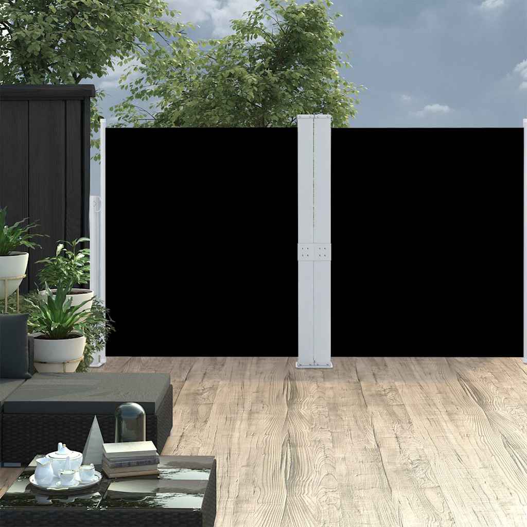 vidaXL Windscherm uittrekbaar 160x600 cm bruin