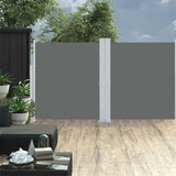 vidaXL Windscherm uittrekbaar 160x600 cm bruin