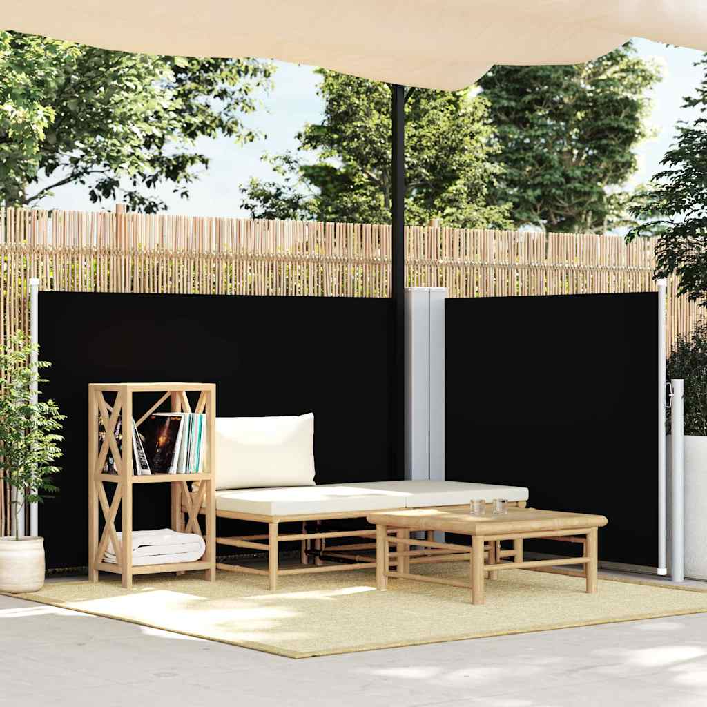 vidaXL Windscherm uittrekbaar 160x600 cm bruin