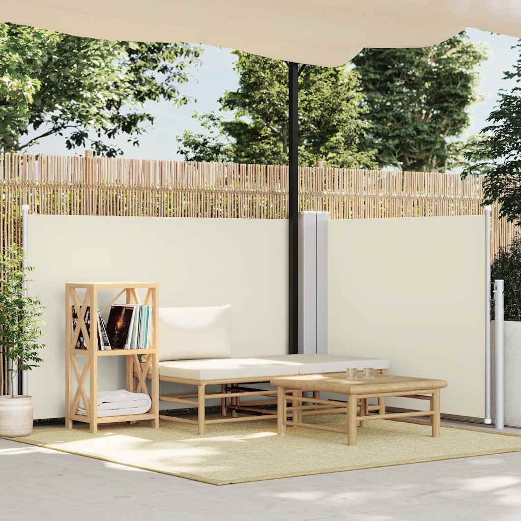 vidaXL Windscherm uittrekbaar 160x600 cm bruin