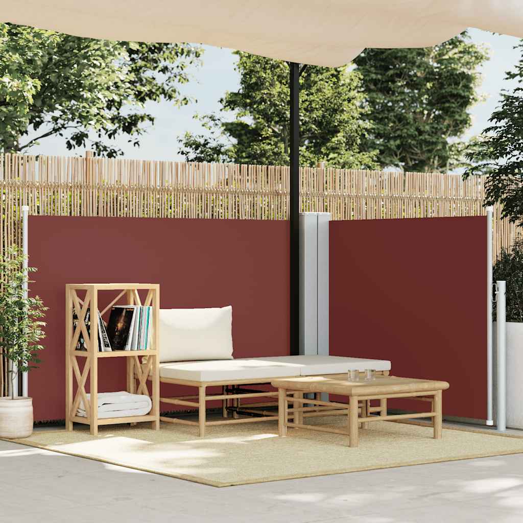 vidaXL Windscherm uittrekbaar 160x600 cm bruin