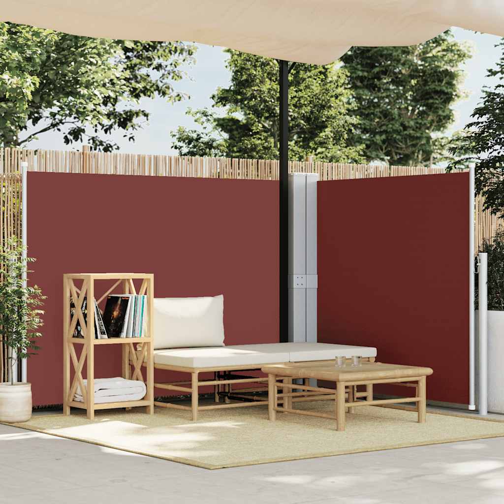 vidaXL Windscherm uittrekbaar 160x600 cm bruin
