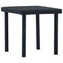vidaXL Tuintheetafel 40x40x40 cm poly rattan bruin
