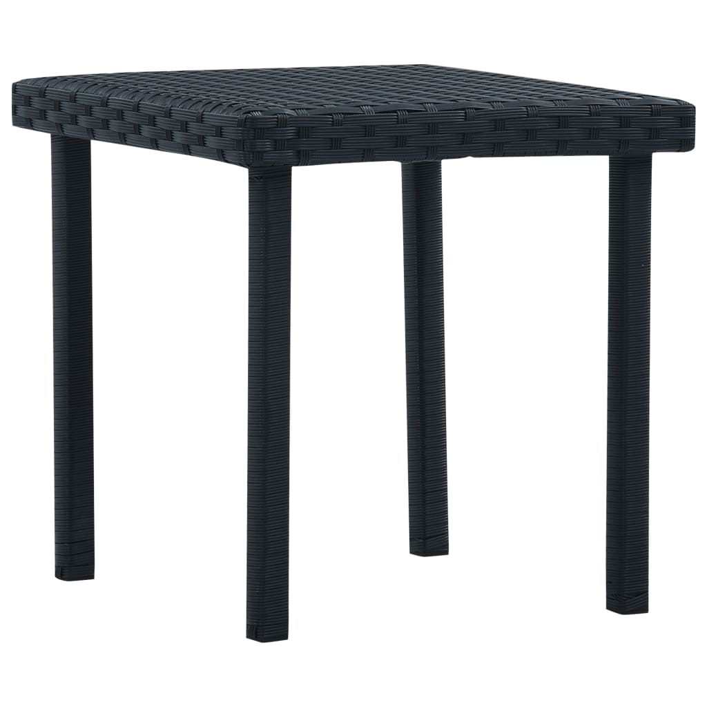 vidaXL Tuintheetafel 40x40x40 cm poly rattan bruin