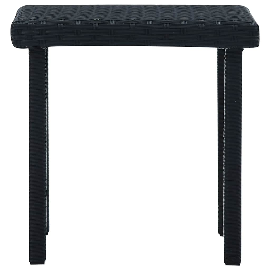 vidaXL Tuintheetafel 40x40x40 cm poly rattan bruin
