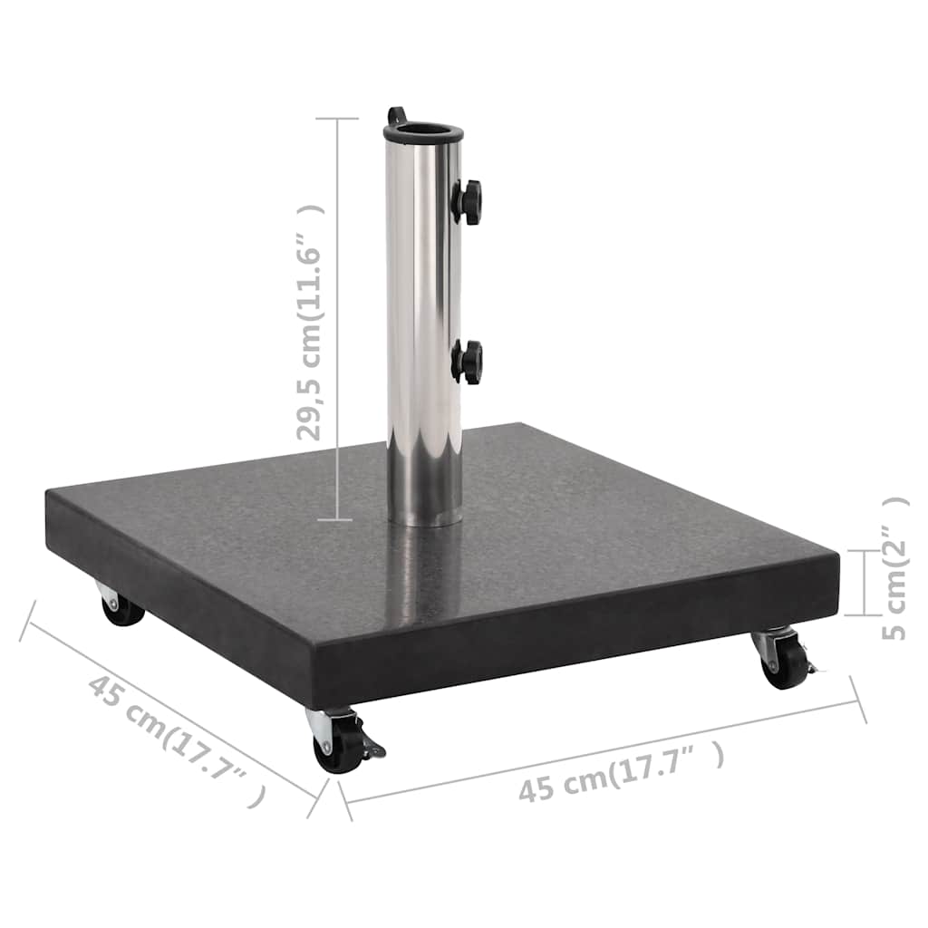 vidaXL Parasol Base Square 30 kg Granite Grey