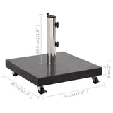 vidaXL Parasol Base Square 30 kg Granite Grey