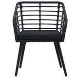 vidaXL Tuinstoelen 2 st met kussens poly rattan eikenkleurig