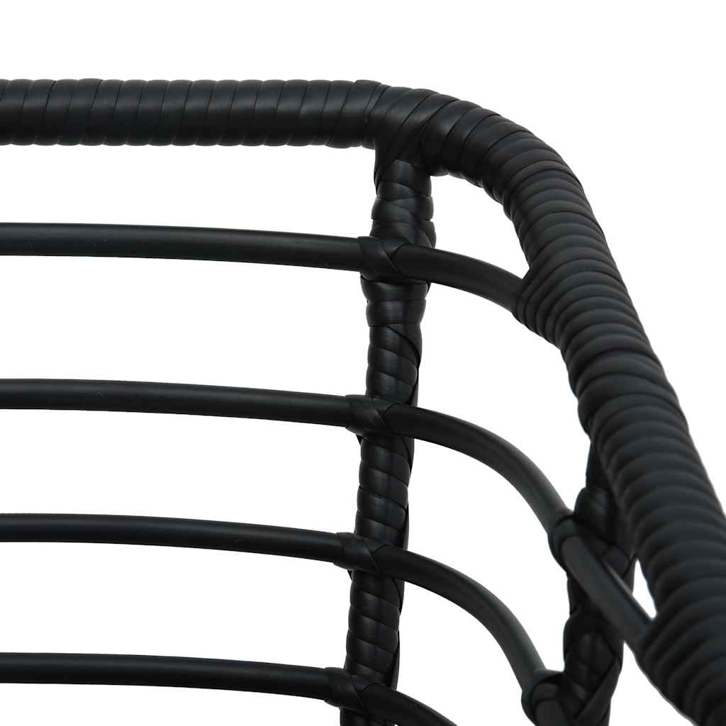 vidaXL Tuinstoelen 2 st met kussens poly rattan eikenkleurig