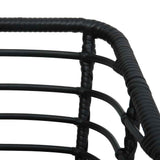 vidaXL Tuinstoelen 2 st met kussens poly rattan eikenkleurig