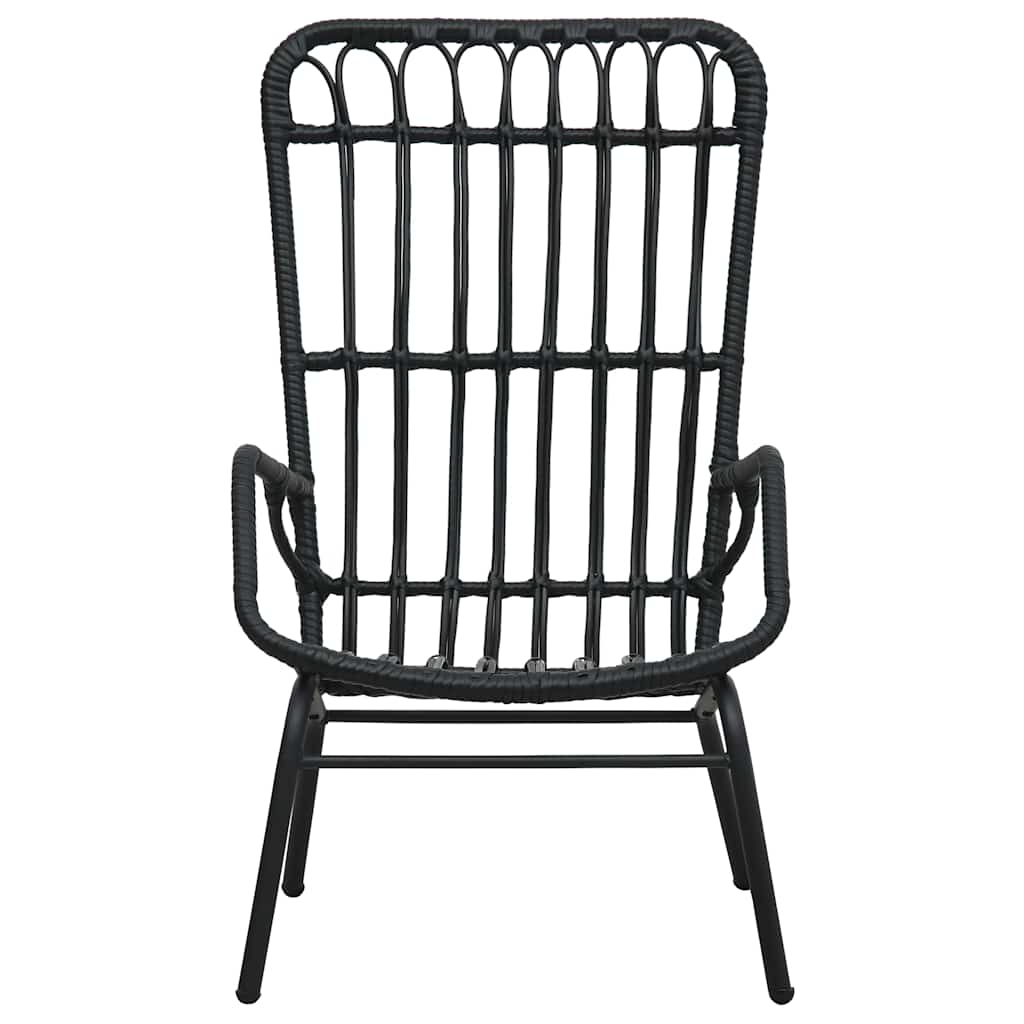 vidaXL Garden Chair Poly Rattan Light Brown