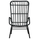 vidaXL Garden Chair Poly Rattan Light Brown