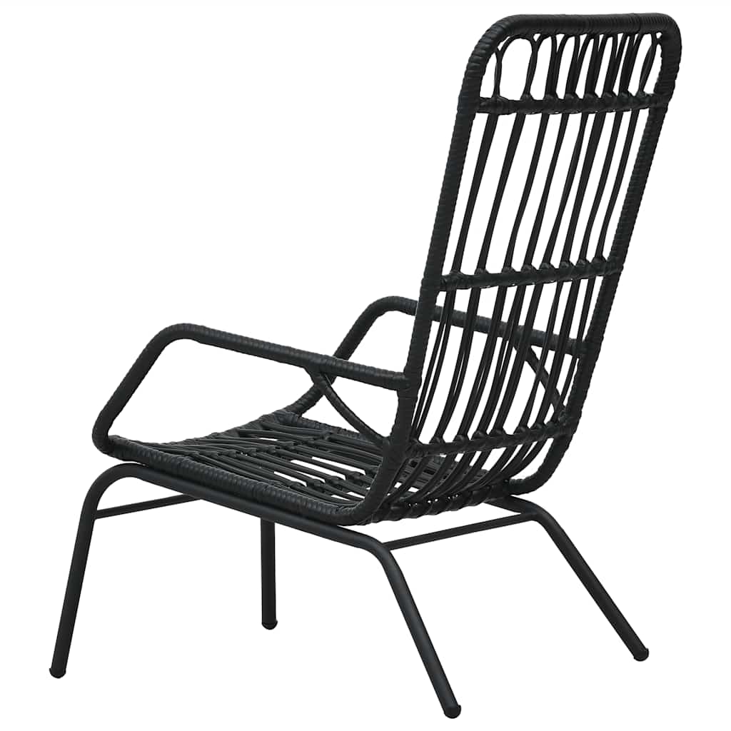 vidaXL Garden Chair Poly Rattan Light Brown