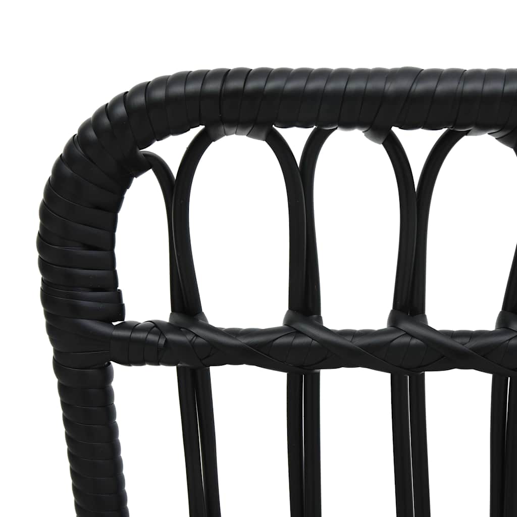 vidaXL Garden Chair Poly Rattan Light Brown