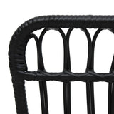 vidaXL Garden Chair Poly Rattan Light Brown