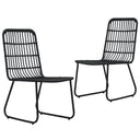 vidaXL Tuinstoelen 2 stuks poly rattan eikenkleurig