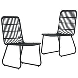 vidaXL Tuinstoelen 2 stuks poly rattan eikenkleurig
