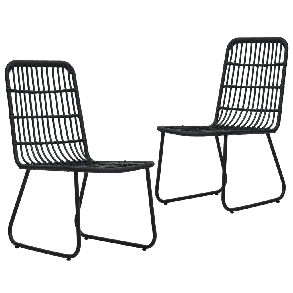 vidaXL Tuinstoelen 2 stuks poly rattan eikenkleurig