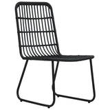 vidaXL Tuinstoelen 2 stuks poly rattan eikenkleurig