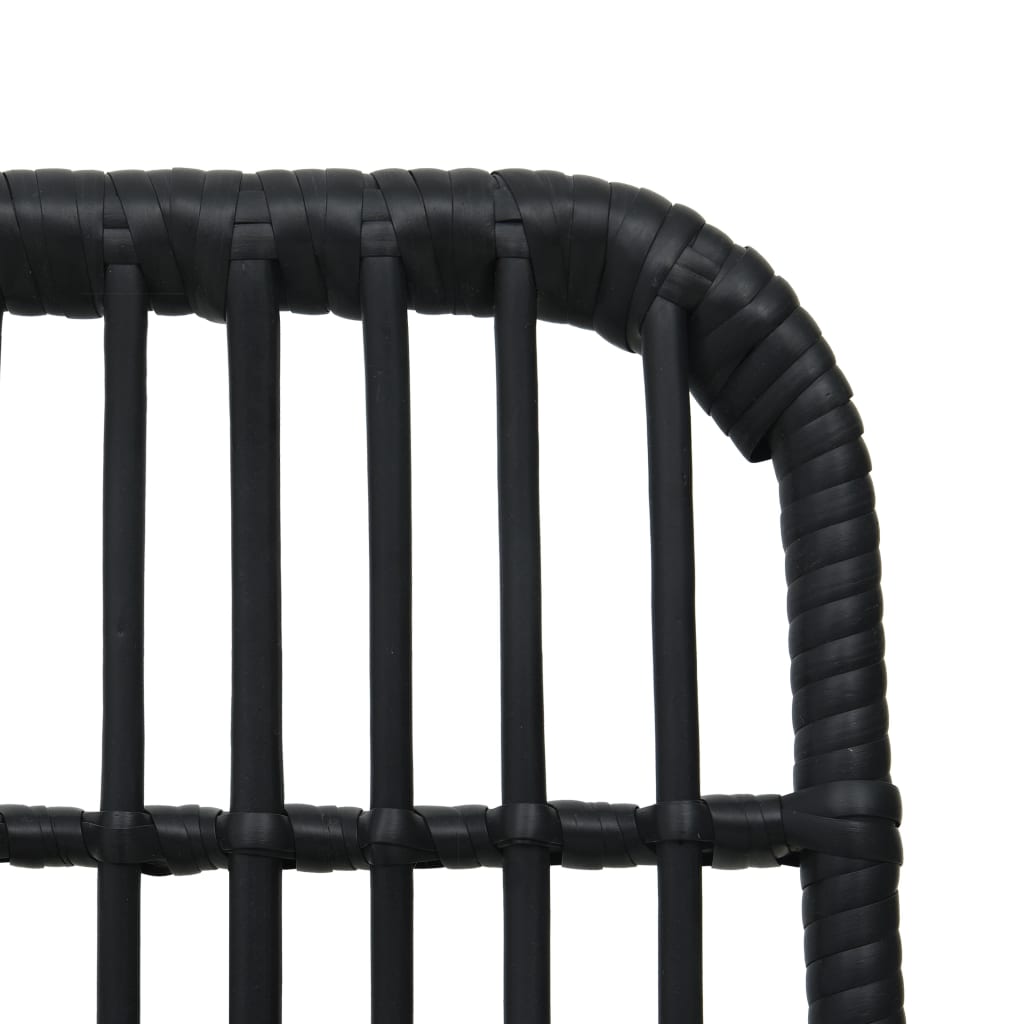 vidaXL Tuinstoelen 2 stuks poly rattan eikenkleurig