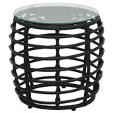 vidaXL 3-delige Bistroset poly rattan eikenkleurig