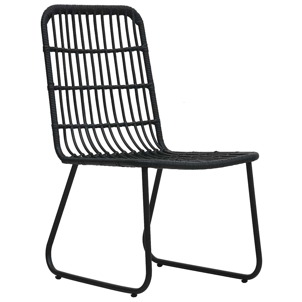 vidaXL 3-delige Bistroset poly rattan eikenkleurig