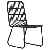 vidaXL 3-delige Bistroset poly rattan eikenkleurig