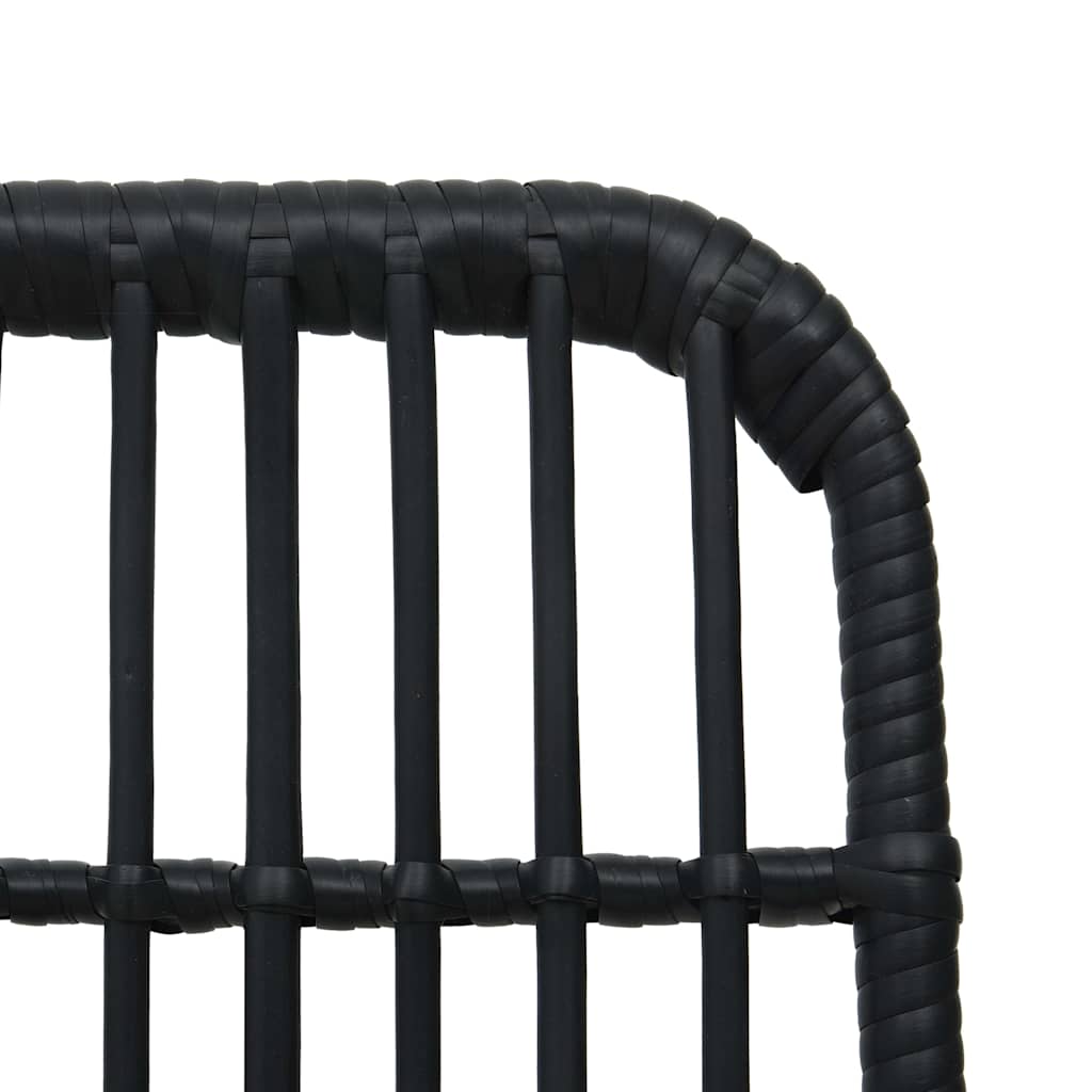 vidaXL 3-delige Bistroset poly rattan eikenkleurig