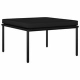 vidaXL 6-delige Loungeset met kussens PVC zwart
