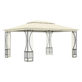 vidaXL Gazebo with nets 300x300x265 cm cream