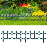 vidaXL Lawn Edging 16 pcs 10 m PP green