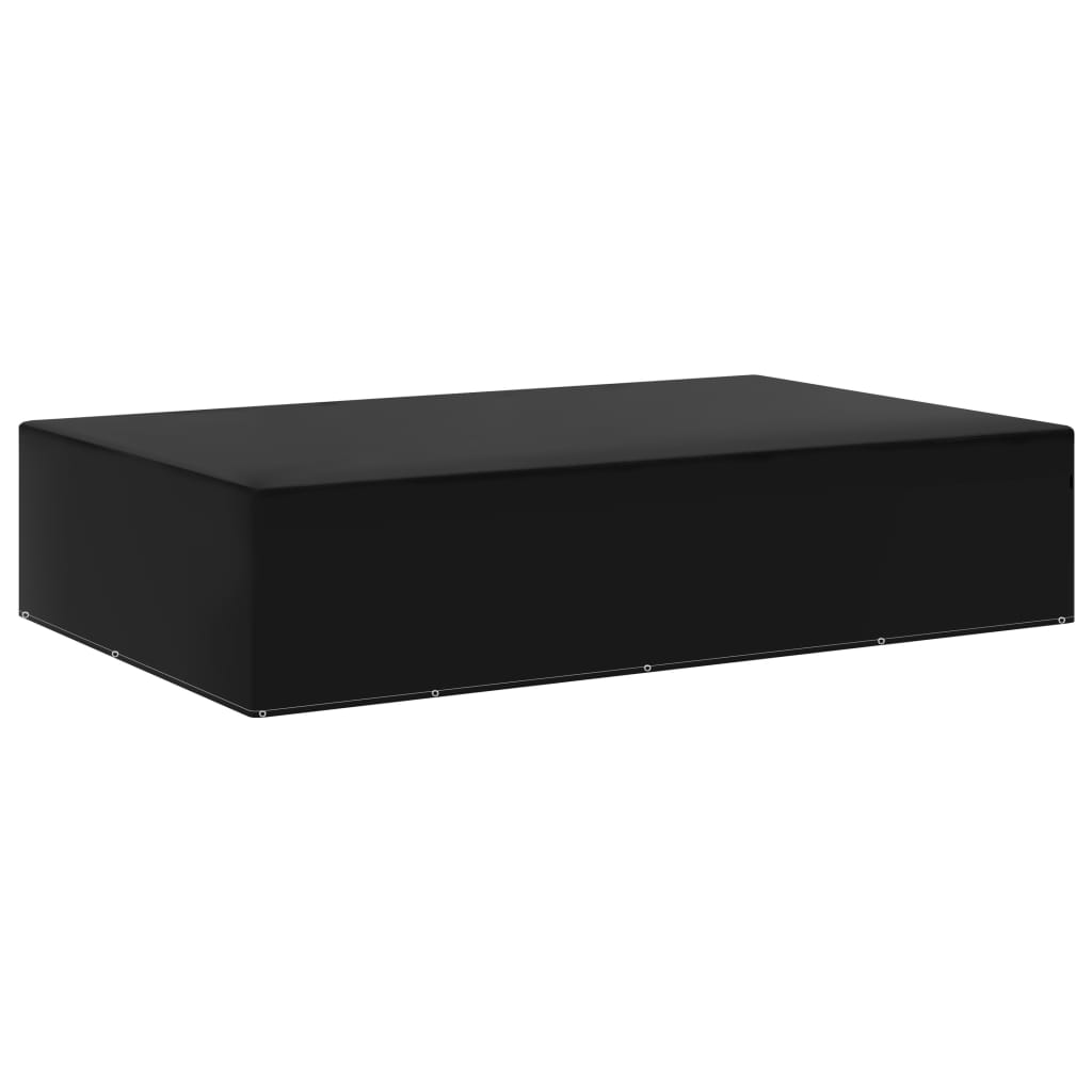 vidaXL Tuinmeubelhoezen poly rattan 2 st 4-persoons 113x113 cm