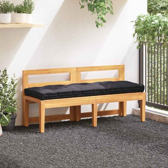 vidaXL Palletvloerkussens 2 st katoen zwart