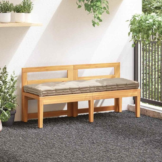 vidaXL Palletvloerkussens 2 st katoen zwart