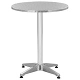 vidaXL Tuintafel 60x70 cm aluminium zilverkleurig