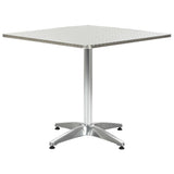 vidaXL Tuintafel 60x70 cm aluminium zilverkleurig