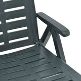 vidaXL Folding Sun Lounger Plastic White