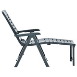 vidaXL Foldable Plastic Sun Lounger White