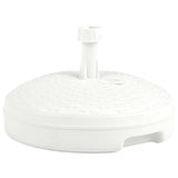 vidaXL Parasol Base Filled with Sand/Water 20 L Plastic Rattan White