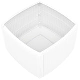 vidaXL Bijzettafel 54x54x36,5 cm kunststof wit