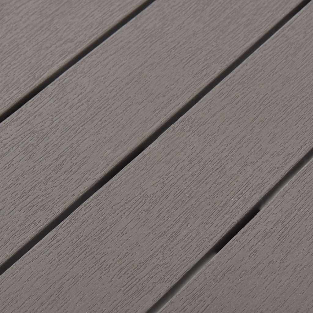 vidaXL Tuintafel met 2 banken kunststof wit