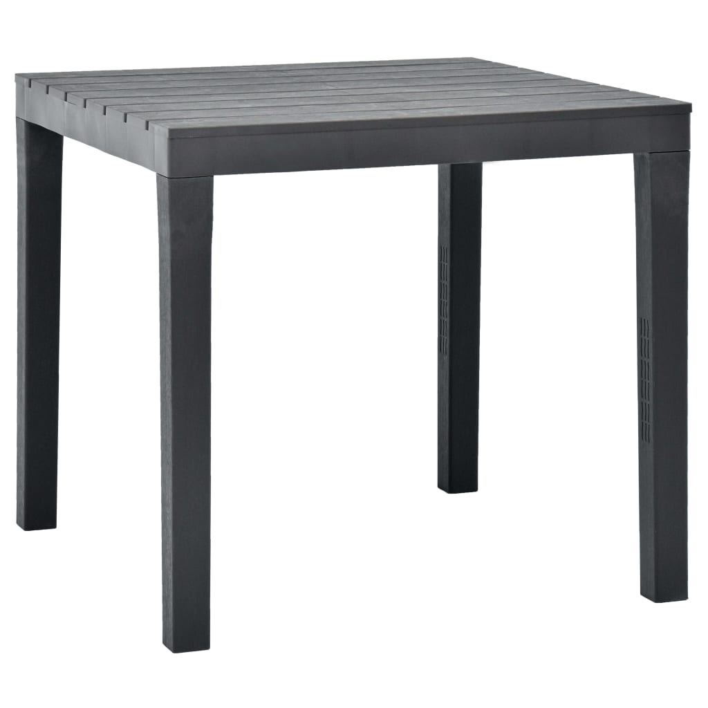 vidaXL Tuintafel 78x78x72 cm kunststof wit