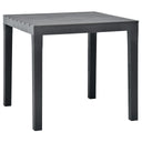 vidaXL Tuintafel 78x78x72 cm kunststof wit