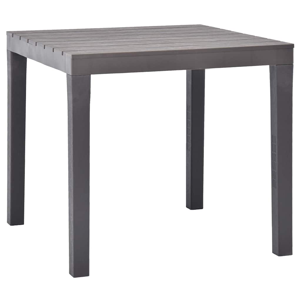 vidaXL Tuintafel 78x78x72 cm kunststof wit