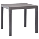 vidaXL Tuintafel 78x78x72 cm kunststof wit