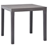 vidaXL Tuintafel 78x78x72 cm kunststof wit