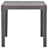 vidaXL Tuintafel 78x78x72 cm kunststof wit