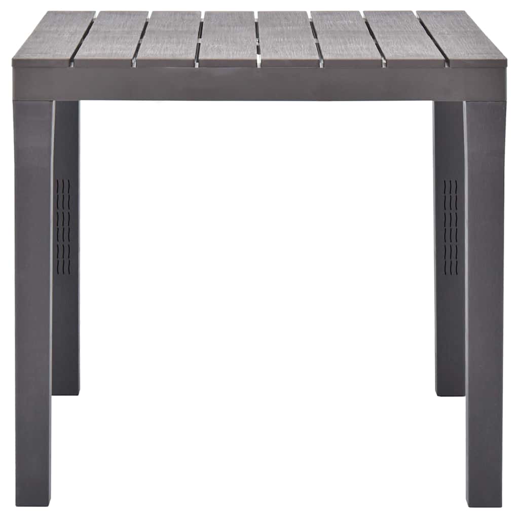 vidaXL Tuintafel 78x78x72 cm kunststof wit