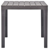 vidaXL Tuintafel 78x78x72 cm kunststof wit
